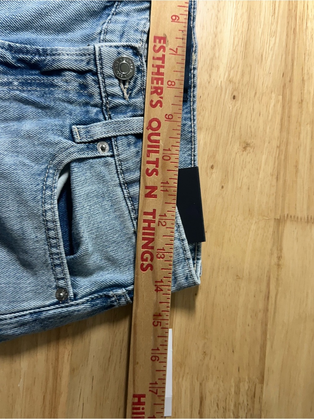 GAP Women's 4/27R Light wash high rise wide leg Blue Jeans NWT super soft - Picture 6 of 8